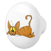 怠惰な猫セラミックスノブ セラミックノブ (右)