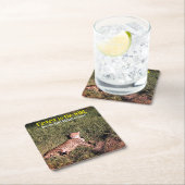 怠惰な生意気な写真 スクエアペーパーコースター (インサイチュ)