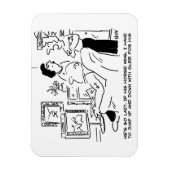 怠惰な男がテレビで競馬見る マグネット (縦)