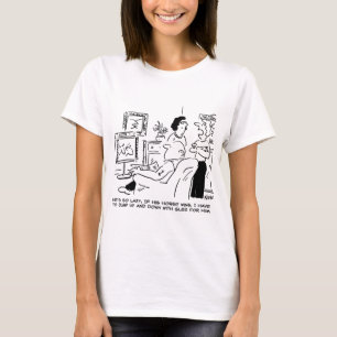 怠惰な男がテレビで競馬見る Tシャツ