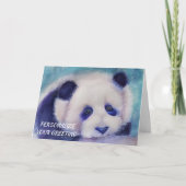 怠惰な白黒パンダ熊カスタマイズ可能 カード (正面)