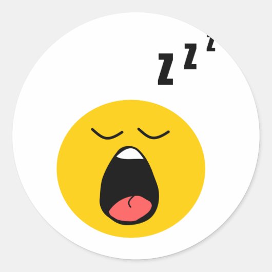 怠惰な眠り ラウンドシール (正面)