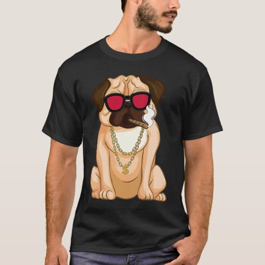 怠惰な英語ブルドッグ Tシャツ (正面)