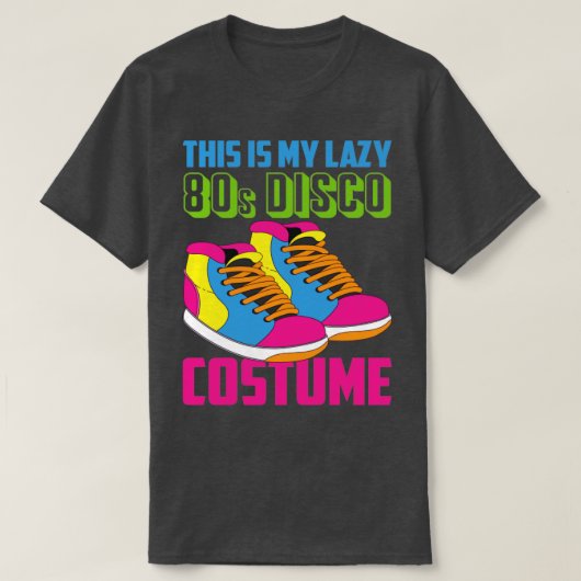 怠惰な衣装レトロ80sディスコパーティー80s世代 tシャツ (デザイン正面)