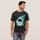 怠惰な青い魚 Tシャツ (正面フル)
