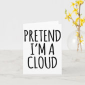 怠惰な面白いハロウィーンの衣装 – クラウドギフトスカイハイ カード (黄色い花)