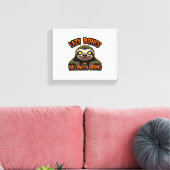 怠惰な骨とハロウィーンの呻き声のコピー – Creepy S キャンバスプリント (インサイチュ (リビング))