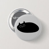 怠惰な黒猫 | 猫好きのボタン!! 缶バッジ (正面&裏面)