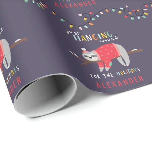 怠惰のおもしろいの休日のまわりにつるすこと ラッピングペーパー (ロールコーナー)