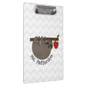 怠惰のりんごの木のシェブロンの先生のクリップボード クリップボード (右)