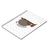 怠惰のりんごの木のシェブロンの先生のノート ノートブック (左側)