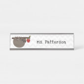 怠惰のりんごの木の先生のネームプレート デスクネームプレート (正面)