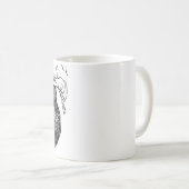 怠惰のイラストレーションのマグ コーヒーマグカップ (正面右)