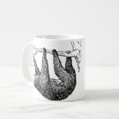 怠惰のイラストレーションのマグ コーヒーマグカップ (正面左)