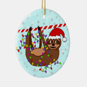 怠惰のクリスマスのオーナメント、クリスマスの照明、 セラミックオーナメント (右)