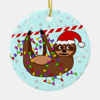 怠惰のクリスマスのオーナメント、クリスマスの照明、 セラミックオーナメント