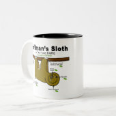 怠惰のデザインのマグ ツートーンマグカップ (正面左)