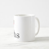 怠惰のハートのマグ コーヒーマグカップ (正面右)