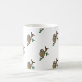 怠惰のプリントのマグ コーヒーマグカップ (中央)