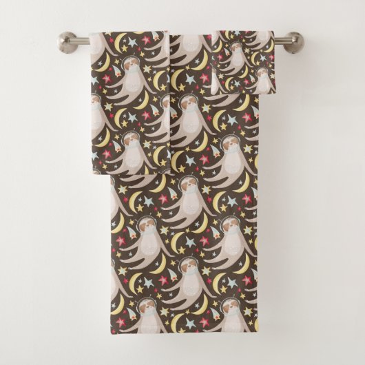 怠惰の宇宙飛行士パターン バスタオルセット (インサイチュ)