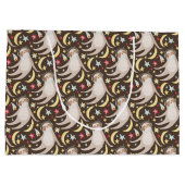 怠惰の宇宙飛行士パターン ラージペーパーバッグ (裏面)