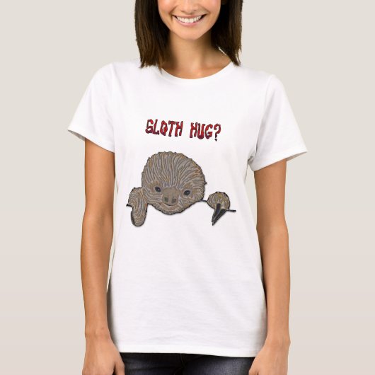 怠惰の抱擁ベビーの怠惰 Tシャツ (正面)