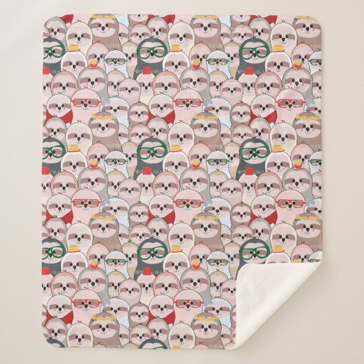 怠惰の漫画パターン シェルパブランケット (正面)