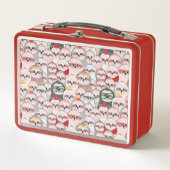 怠惰の漫画パターン メタルランチボックス (正面)