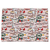 怠惰の漫画パターン ラージペーパーバッグ (正面)