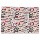 怠惰の漫画パターン ラージペーパーバッグ (裏面)