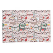 怠惰の漫画パターン 枕カバー (正面右)