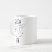 怠惰の生命マグ コーヒーマグカップ (正面左)