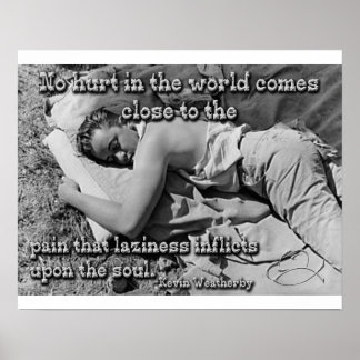 怠惰の痛み ポスター