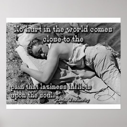 怠惰の痛み ポスター (正面)