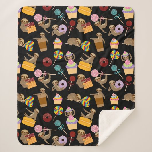 怠惰の菓子はパターンを扱います シェルパブランケット (正面)