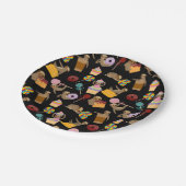 怠惰の菓子はパターンを扱います ペーパープレート (アングル)