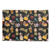 怠惰の菓子はパターンを扱います 枕カバー (裏面-左)