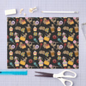 怠惰の菓子はパターンを扱います 薄葉紙 (クラフト)