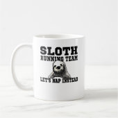 怠惰の連続したチーム コーヒーマグカップ (左)