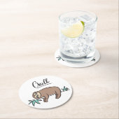 怠惰は冷えを言います ラウンドペーパーコースター (インサイチュ)