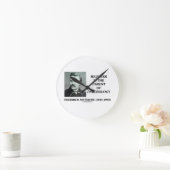 怠惰は心理学の親であるニーチェ ラウンド壁時計 (ホーム)