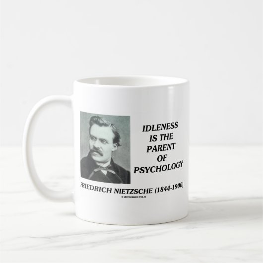 怠惰は心理学の親です コーヒーマグカップ (左)