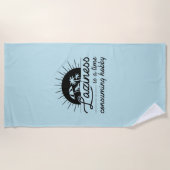 怠惰は時間のかかる趣味だ ビーチタオル (正面)