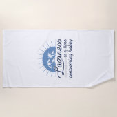 怠惰は時間のかかる趣味だ ビーチタオル (正面)