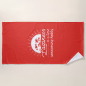 怠惰は時間のかかる趣味だ ビーチタオル (正面)