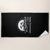 怠惰は時間のかかる趣味だ ビーチタオル (正面)