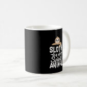 怠惰は私の精神の動物のおもしろいでかわいい引用文のマグです コーヒーマグカップ (正面右)