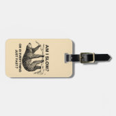 怠惰は私遅れますですか。 おもしろい ラゲッジタグ (正面横)