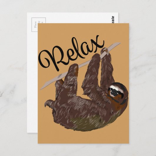 怠惰は言います ポストカード (正面/裏面)