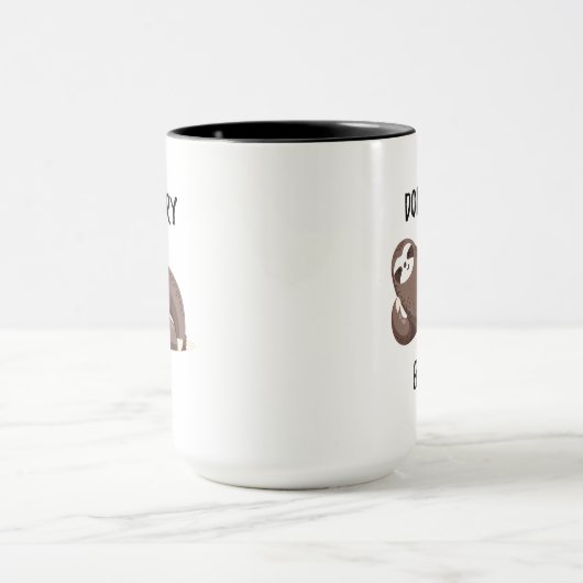 怠惰は|がである幸せ急がないことを言います マグカップ (中央)